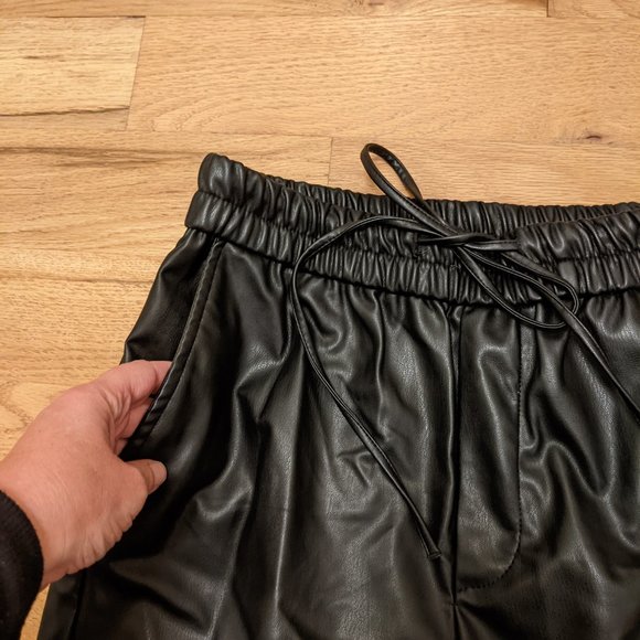 Zara faux leather cargo joggers - Picture 5 of 6
